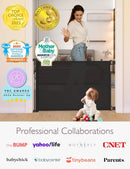Retractable Baby Gate - Black