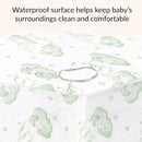 2 in 1 Crib and Toddler Mattress - Green Cloud