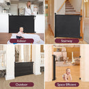 Retractable Baby Gate - Black