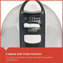 Black+Decker M350-B5 300-Watt Hand Mixer (White/Grey), 220V