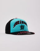 Mitchell & Ness MLB Miami Marlins Flames Trucker Hat