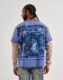 Majestik Sky Bears Long-Sleeve Twofer Shirt