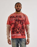 Majestik Grit Up Long-Sleeve Twofer Shirt