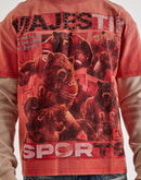 Majestik Grit Up Long-Sleeve Twofer Shirt