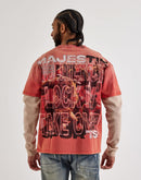 Majestik Grit Up Long-Sleeve Twofer Shirt