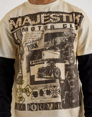 Majestik Motor Club Long-Sleeve Twofer Shirt