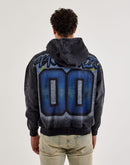 Majestik Eagle 8 Rhinestone Fleece Pullover Hoodie