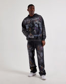 Majestik Allover Graphic Collage Hoodie