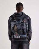 Majestik Allover Graphic Collage Hoodie