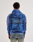 Majestik Live Free Or Die Hard Rhinestone Fleece Hoodie