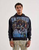 Majestik Bear Football Rhinestone Fleece Hoodie