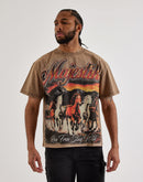 Majestik Run Free Rhinestone Tee