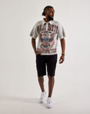 Majestik Eagle Rhinestone Polo Shirt