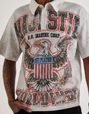 Majestik Eagle Rhinestone Polo Shirt