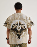 Majestik Flame Skull Tapestry Tee