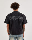 Majestik Skull Face Tapestry Tee