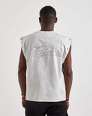Majestik No Face No Case Rhinestone Sleeveless Tee