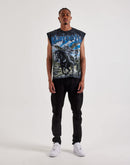 Majestik Run Free Rhinestone Sleeveless Tee