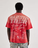 Majestik Old School Flame Rhinestone Tee