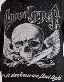 Majestik Embrace The Shadows Rhinestone Tapestry Hoodie