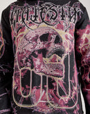 Majestik Fearless Skull Tapestry Hoodie