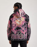 Majestik Fearless Skull Tapestry Hoodie