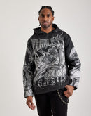 Majestik Fearless Face Tapestry Hoodie