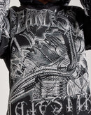 Majestik Fearless Face Tapestry Hoodie
