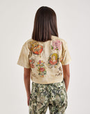 Majestik Allover-Print Cropped Tee