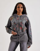 Majestik Allover Print Full-Zip Fleece Hoodie