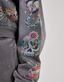 Majestik Allover Print Full-Zip Fleece Hoodie
