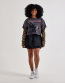 Majestik Leopard Twofer Long-Sleeve Tee