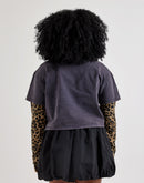 Majestik Leopard Twofer Long-Sleeve Tee