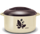 MILTON Orchid 13500 Inner Steel Casserole, 12.5 litres, Tan | PU Insulated | BPA Free |Odour Proof | Food Grade | Easy to Carry | Easy to Store | Ideal for Chapatti | Roti | Curd Maker