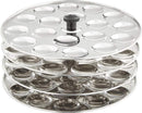 TABAKH 4-Rack Stainless Steel Idli Stand, Makes 72 Mini Idlys of 1" Diameter