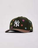 Mitchell & Ness MLB New York Yankees Flower Power Pro Pinch Snapback Hat