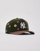 Mitchell & Ness MLB New York Yankees Flower Power Pro Pinch Snapback Hat