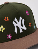 Mitchell & Ness MLB New York Yankees Flower Power Pro Pinch Snapback Hat