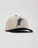 Mitchell & Ness MLB Florida Marlins Zoo Logo Pro Pinch Snapback Hat