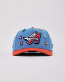 Mitchell & Ness MLB Anaheim Angels Beaded Pro Pinch Snapback Hat