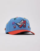 Mitchell & Ness MLB Anaheim Angels Beaded Pro Pinch Snapback Hat