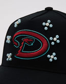 Mitchell & Ness MLB Arizona Diamondbacks Beaded Pro Pinch Snapback Hat