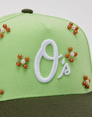 Mitchell & Ness MLB Baltimore Orioles Beaded Pro Pinch Snapback Hat