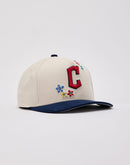 Mitchell & Ness MLB Cleveland Guardians Flower Pro Pinch Snapback Hat