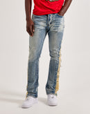MNML Distressed Flare Denim Jeans