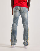 MNML Distressed Flare Denim Jeans