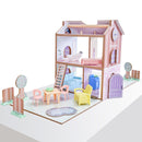 Play & Store Cottage Wooden Dollhouse With 36 Accessories