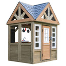 Greystone Wooden Outdoor Playhouse With Kitchen and Working Doorbell