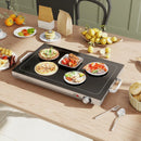 Food Warmer with Adjustable Temperature, Electric Warming Tray with Cool-Touch Handles for Parties