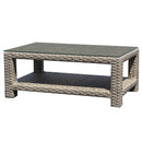 NorthCape, Grand Stafford Rectangular Coffee Table with Glass